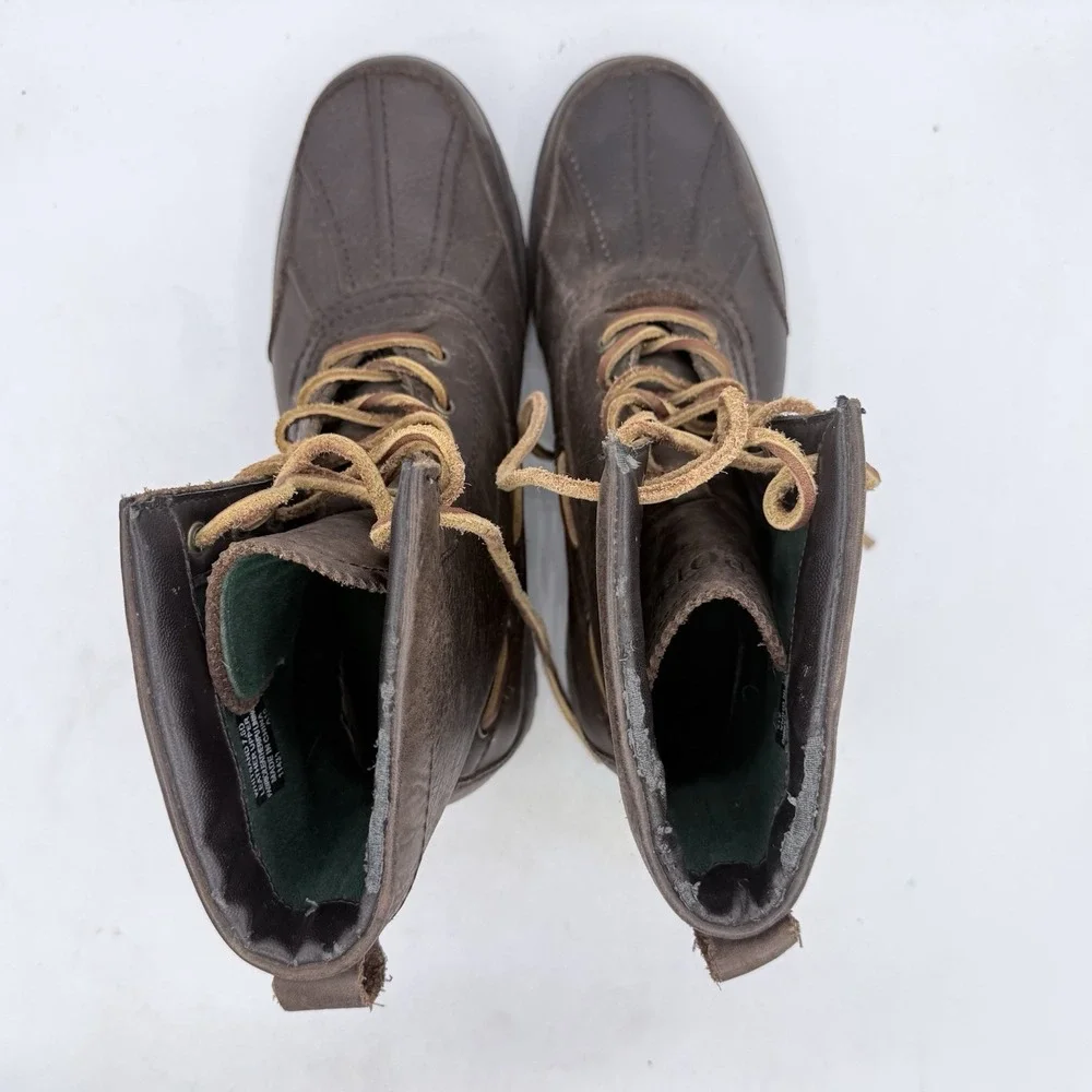 Polo Ralph Lauren Whitsand Genuine Leather Ranger Duck Boots Mens 7.5D Women's 9